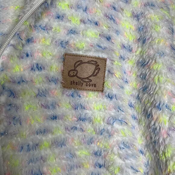 Shelly Cove Multi Color Sherpa Pullover Quarter Zip Size Small - Picture 3 of 5